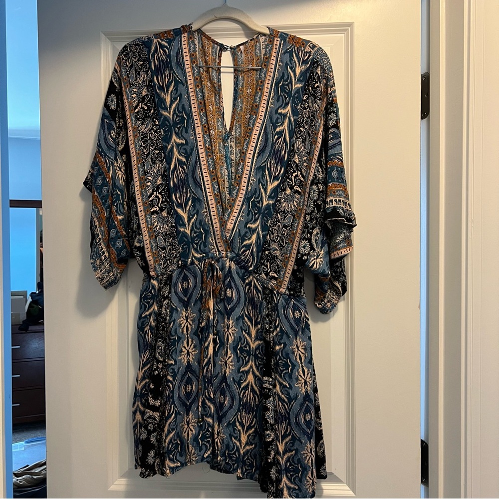 Bohemian Blue Romper - free people